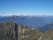 Panorama  (in basso la cresta Pizzo Verde - Moriscioi