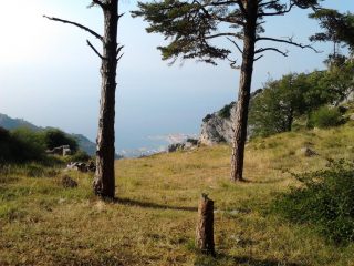 dal Col de Berceau vista su Mentone