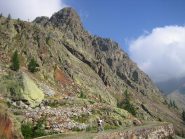 la strada militare che sale ai laghi di Valscura