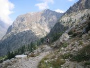 discesa verso il vallone del Prefouns