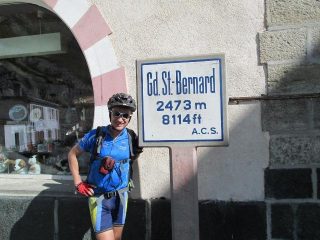 al Gran san Bernardo...fine delle fatiche!!!