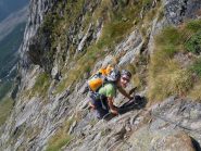un tratto di ferrata