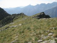 In discesa alla Bocchetta del Cucco