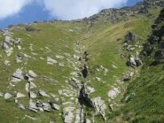 Il pendio finale della Bocchetta del Cucco