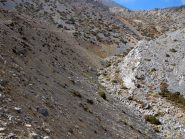 Il tratto di E4 sul bordo della morena