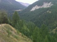 in discesa su Rhuilles