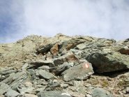 ultimi metri  prima della cima 