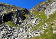 Il canale da percorrere,il tratto più disagevole