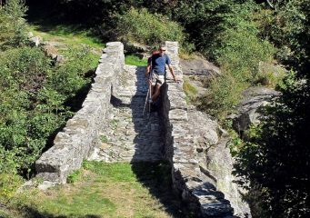 Il bel ponte sul torrente Ribordone