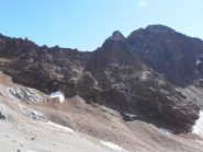 11 - Becca Bovet dal bivacco, vista qualche scarica di pietre