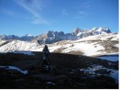 La Meije salendo nel Vallon de Roche Noire..