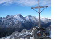 La Meije vista dal sommo del Pic des Trois Eveches