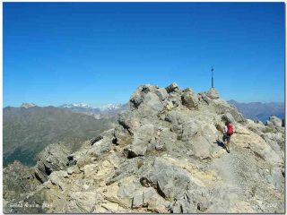 Vetta con Monte Bianco