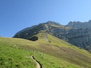 il percorso di salita dagli Chalet