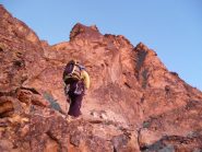 Alba sulla parte bassa della cresta