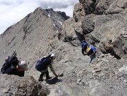 scendendo verso la zona attrezzata