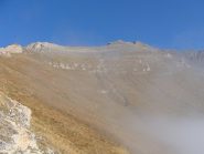 appena usciti dalle nuvole con vista sulla punta