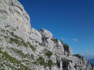 Zona alta della salita, dove iniziano le catene