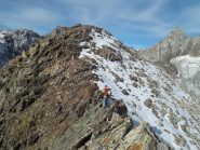 sottile cresta per arrivare alla cima