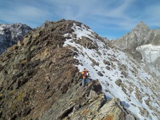 sottile cresta per arrivare alla cima