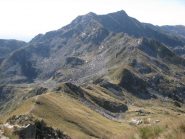 Dal Roux, vista sulla cresta verso il Mombarone