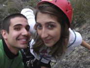 Io e Erica alla 2°sosta