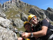 Alla via di fuga al termina della prima tranche di ferrata