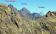Lavina,Tersiva,Cervino dal passo di lago Gelato
