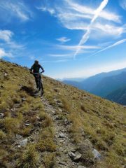 Giorgio in picchiata dalla vetta