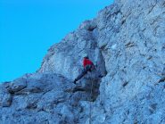 In arrampicata sui camini finali
