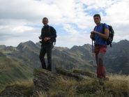 Franco e Stefano in cima  alla Punta dell'Orletto