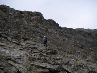 rampa che porta in vetta