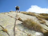 Placche attrezzate verso il Gemello settentrionale 