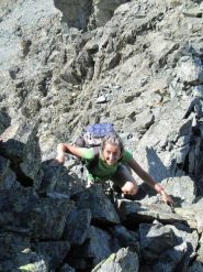 arrampicando sulla cresta