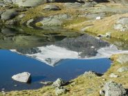 la cima riflessa nel Lac Lozieres