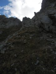 Salendo alla Forcella Ciamberline