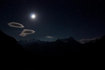 vista notturna dal bivacco