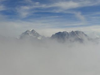 Gran Combin (sx) e Mont Velan (dx)