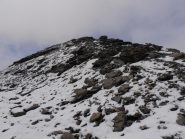 12 - cresta finale della Grande Argentiere, oggi percorsa con vento davvero forte