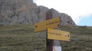 Al bivio proseguire per le Grand Lac