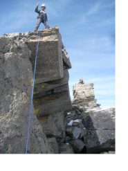 Sul sommo dell'arco naturale..punto culminante dell'intera traversata.