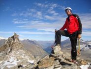 In cima alla Mare Percia MT. 3385 a sx la Fourà