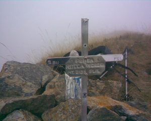 Foto di vetta, per il panorama ripassare un' altra volta (visibilita' 20 m)