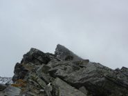 La punta Violetta salendo lungo la cresta