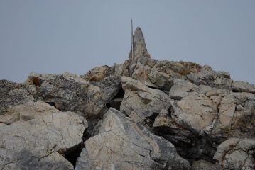 La vetta con il panorama sullo sfondo