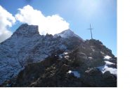 Dal M.Dzalou il Dome de Pra de Dieu a sx ela Luseney fumante al centro..