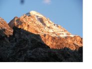 La Luseney al tramonto dal bivacco..