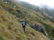 nel traverso verso il colletto 2290m
