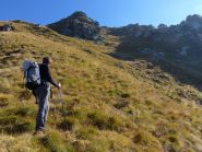 ripido pendio verso la montaleine
