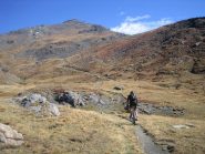 la risalita verso il Colle dell'Albergian